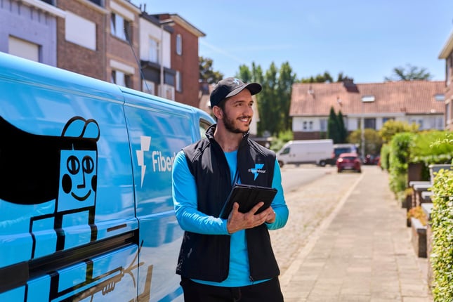 Fiber landt in Guldensporenstad