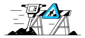 Fiberklaar illustratie constructie