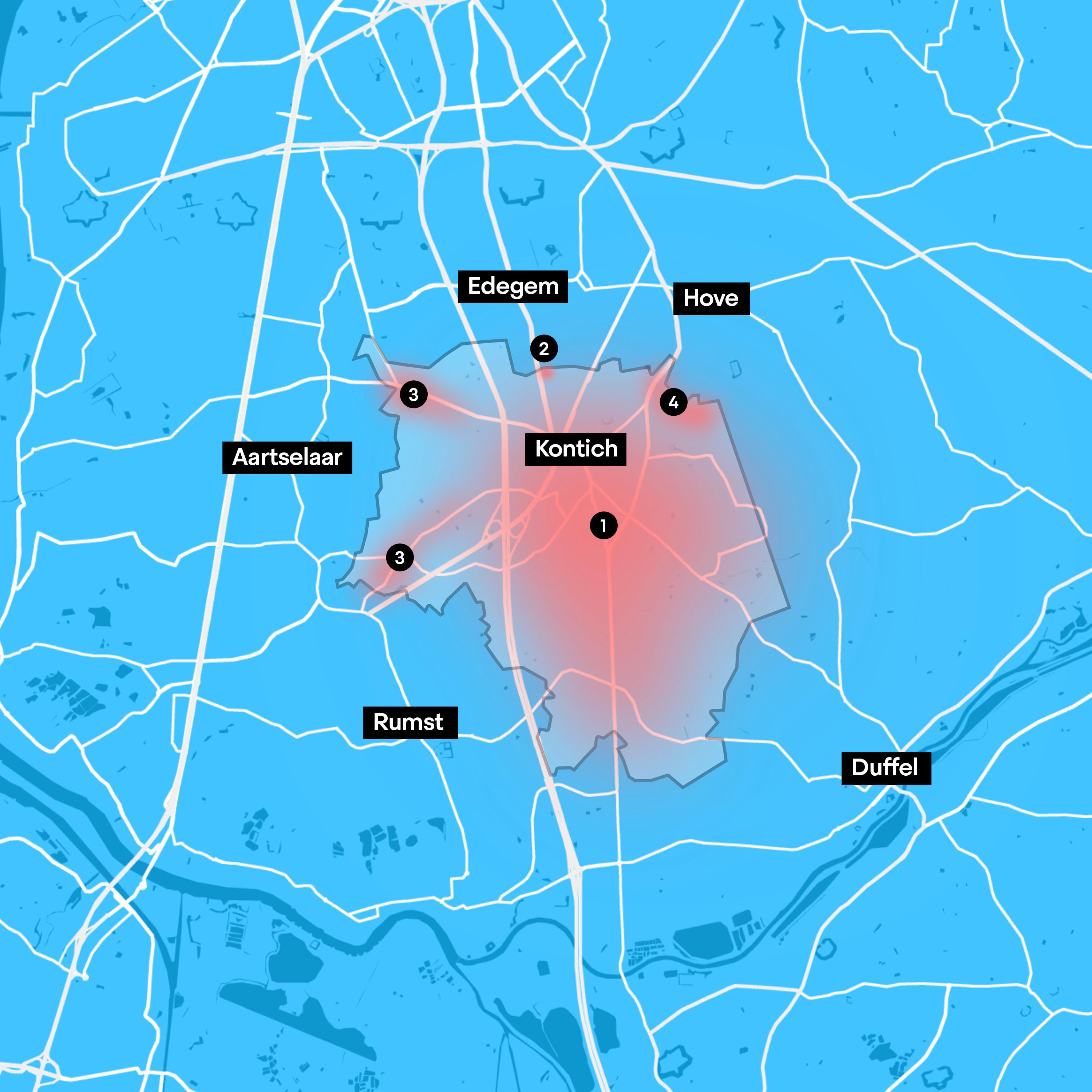 Gemeentemap Kontich
