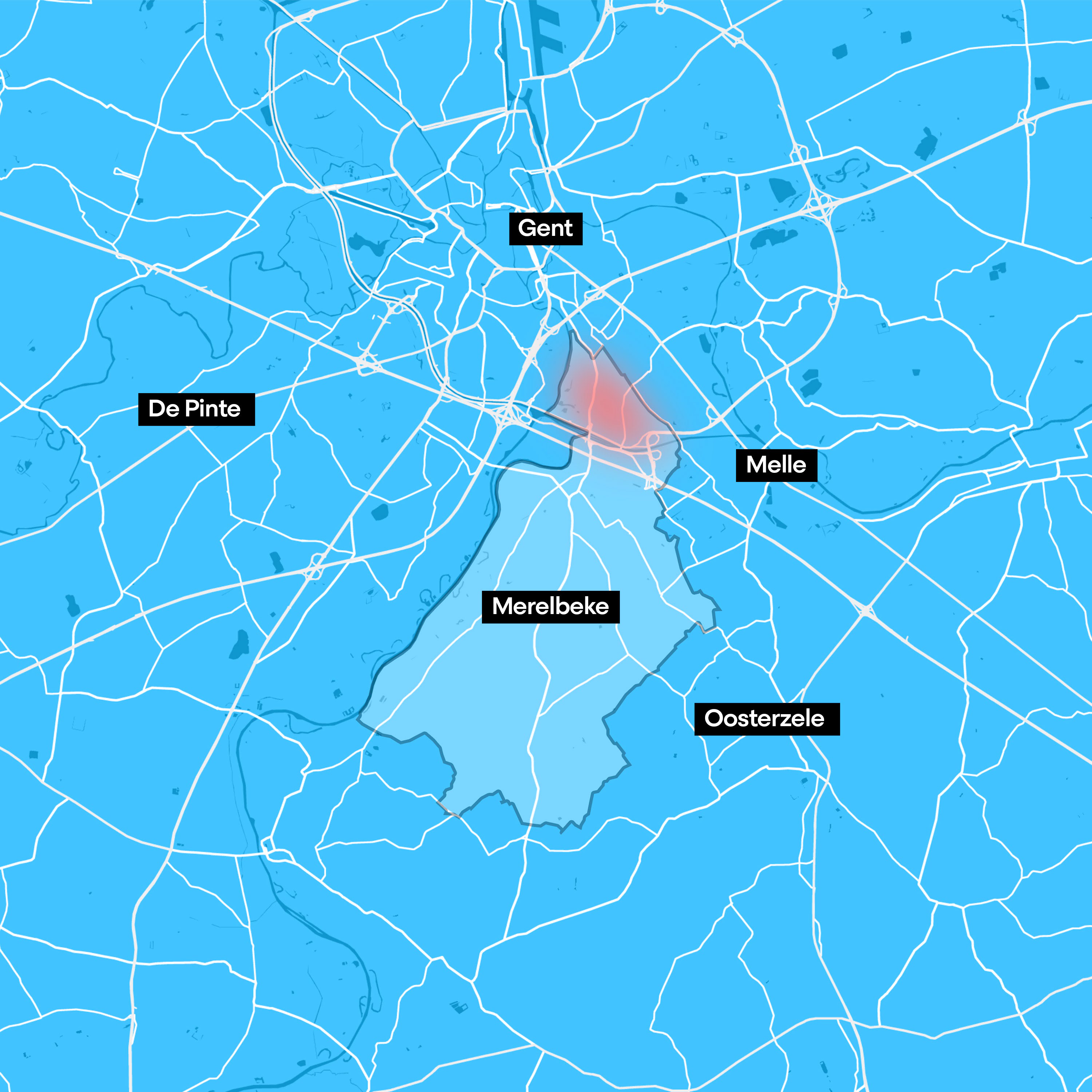 Gemeentemap Merelbeke-2