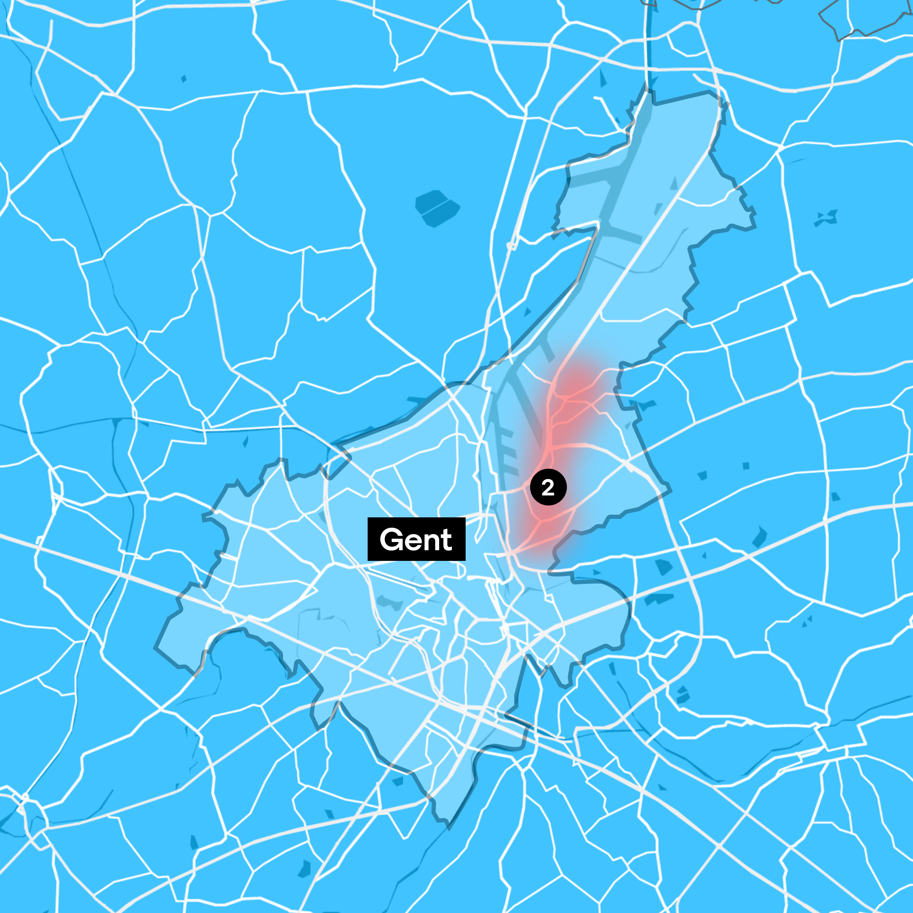 Zonemap Oostakker St Amandsberg & Dampoort Z2