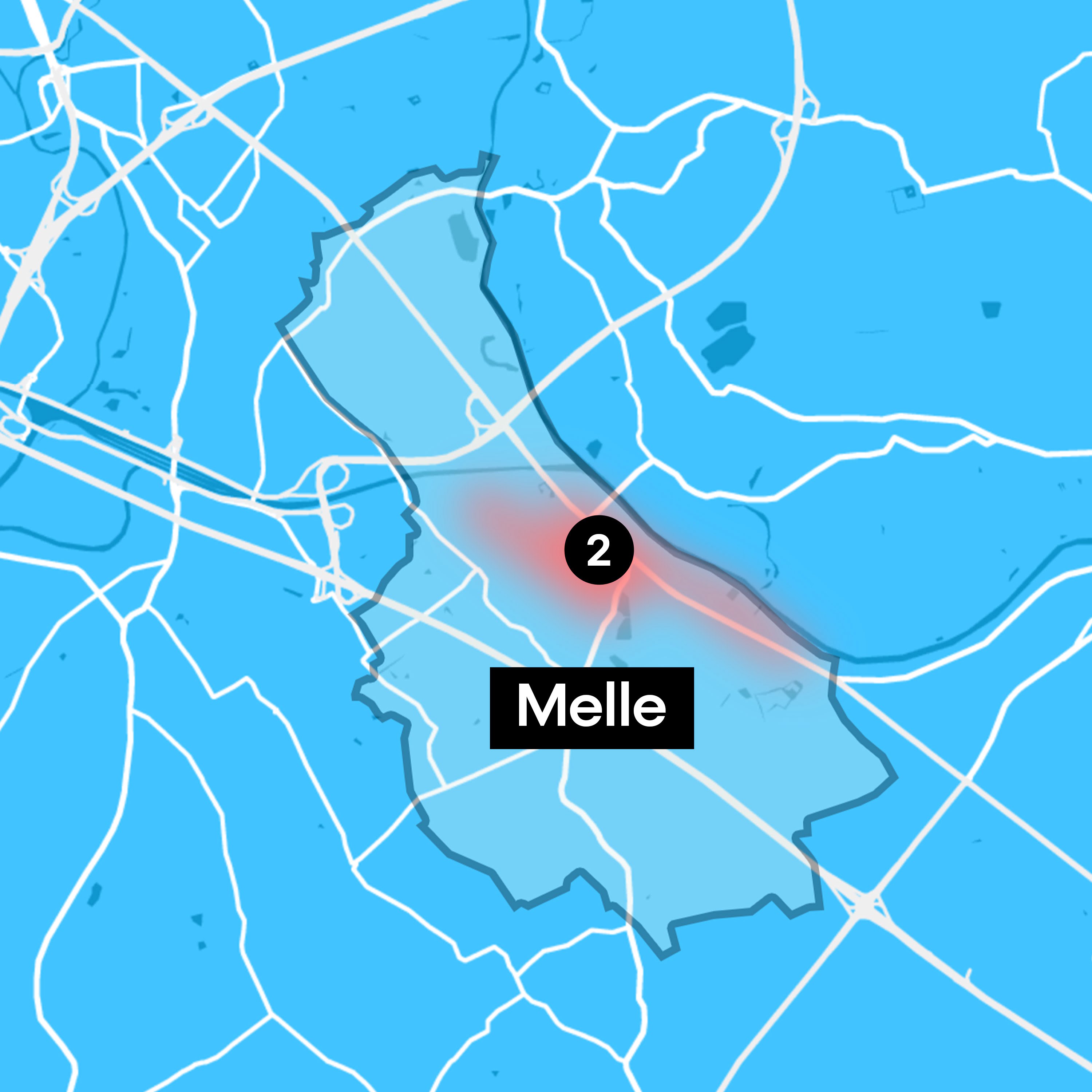 Zonemap Wetteren Laarne & Melle Z2-3