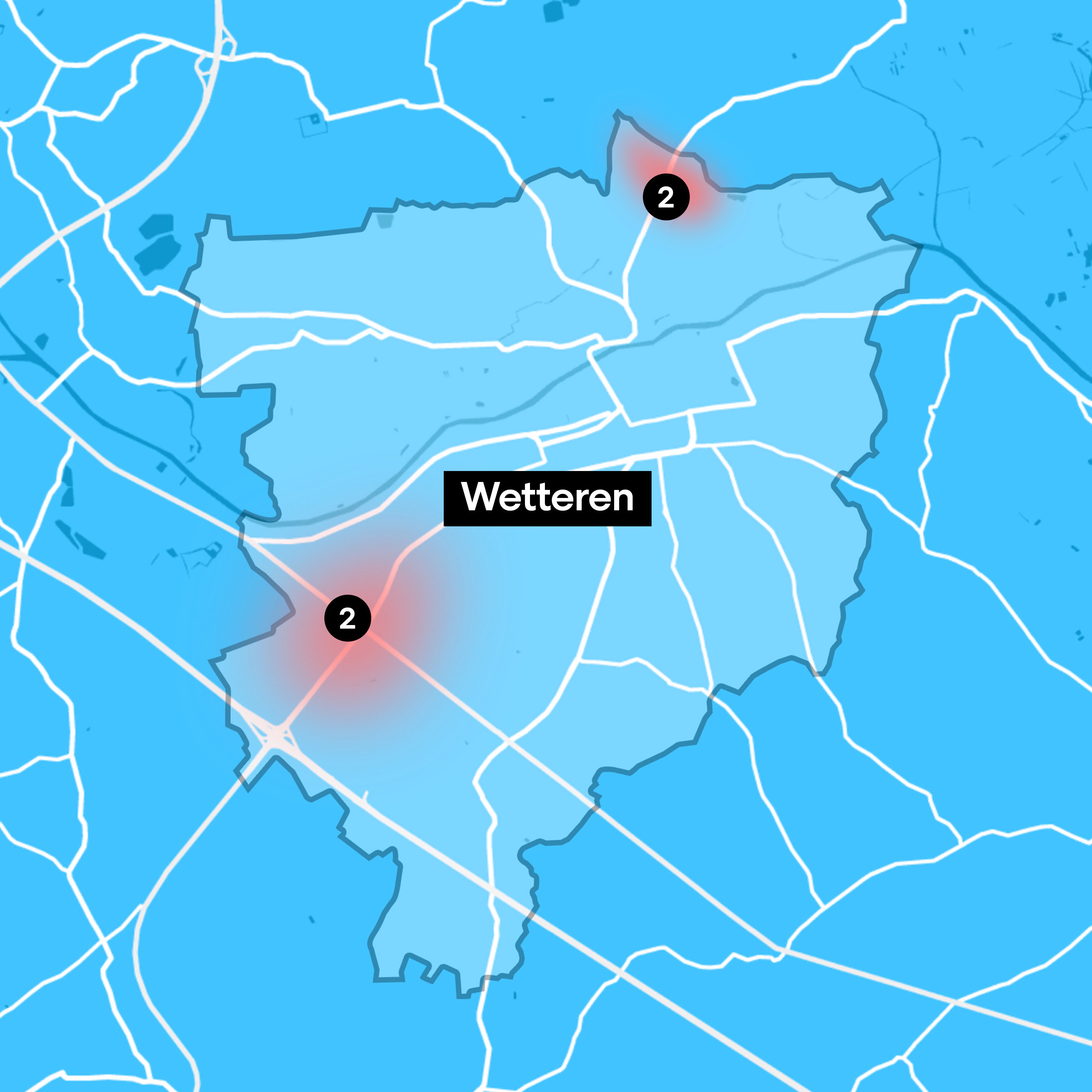 Zonemap Wetteren, Laarne & Melle Z2-2